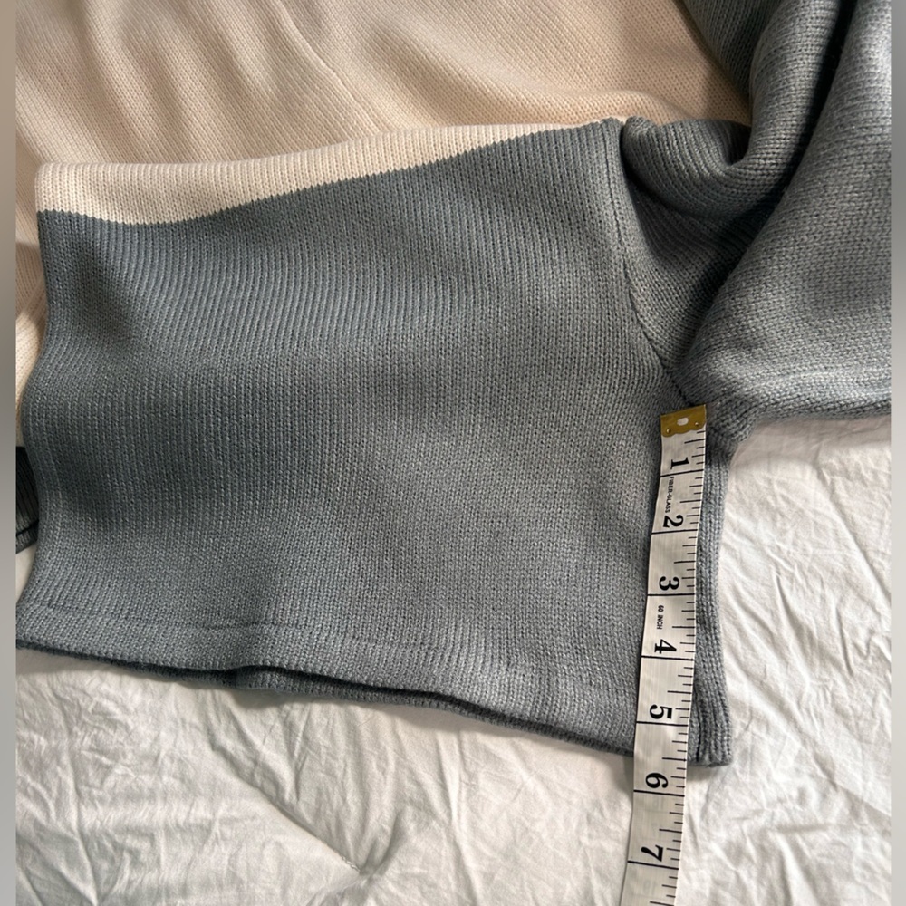 LUCCA Cream and Gray Jumpsuit KNITTED 
NAVY - - Picture 7 of 14